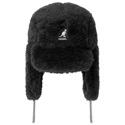 Cappello Kangol Faux Shearling Utility Cap NERO