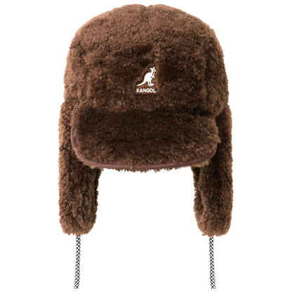 Cappello Kangol Faux Shearling Utility Cap MARRONE