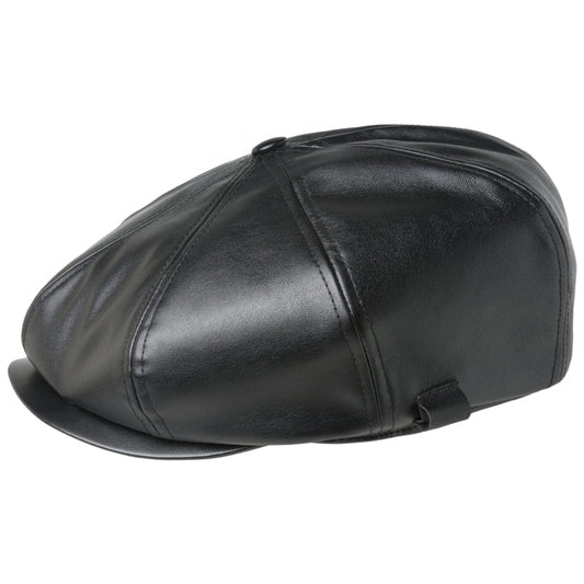 Cappello Kangol Fux Leather Cap NERO