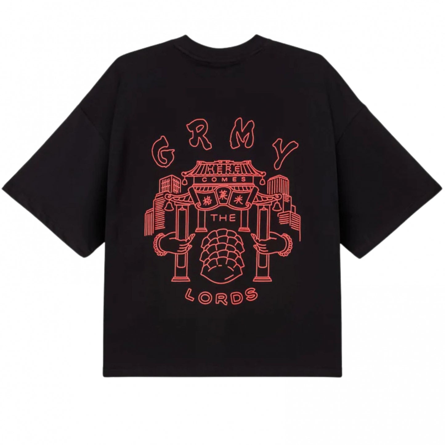 Maglietta Grimey Boxy tee NERO