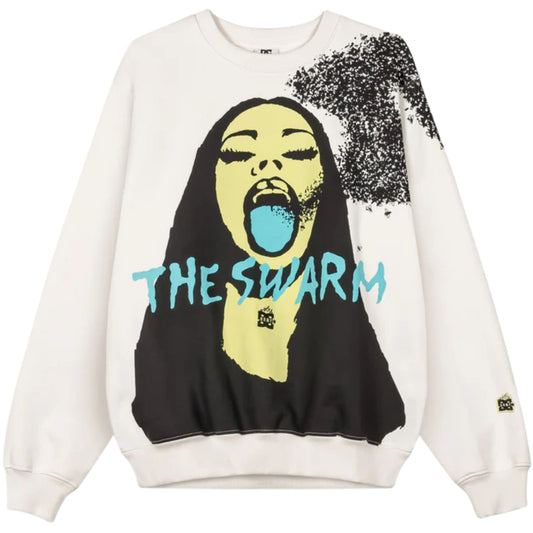 Felpa Grimey Heavyweight Vintage Crewneck OFF WHITE