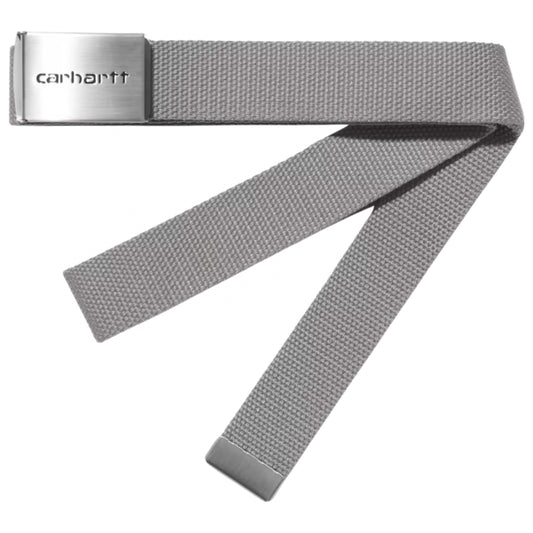Cintura Carhartt WIP Clip Belt Chrome GRIGIO