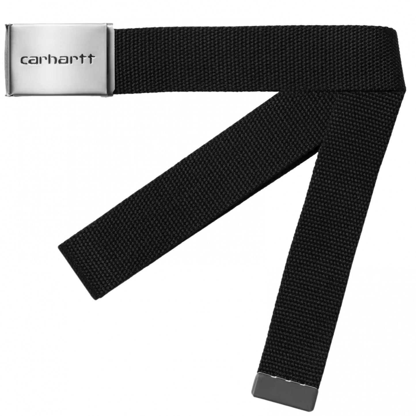 Cintura Carhartt WIP Clip Belt Chrome NERO