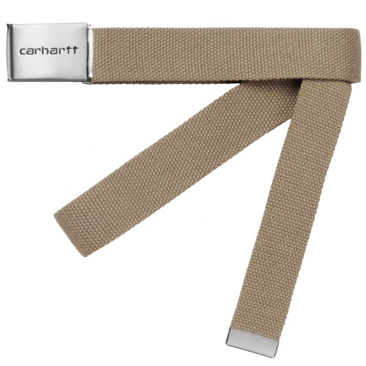 Cintura Carhartt WIP Clip Belt Chrome MARRONE