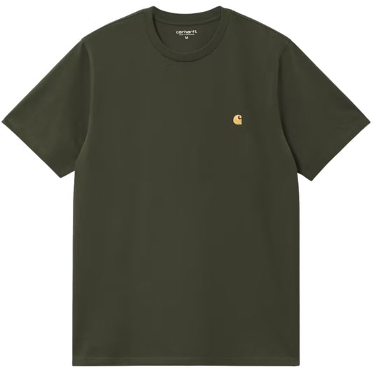 Maglietta Carhartt WIP SS Chase Tee VERDE OLIVA