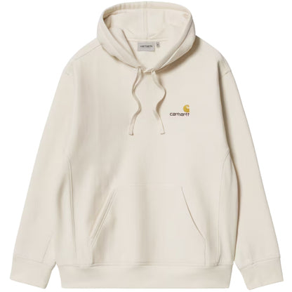 Felpa Carhartt WIP Hooded American Script Sweat GRIGIO