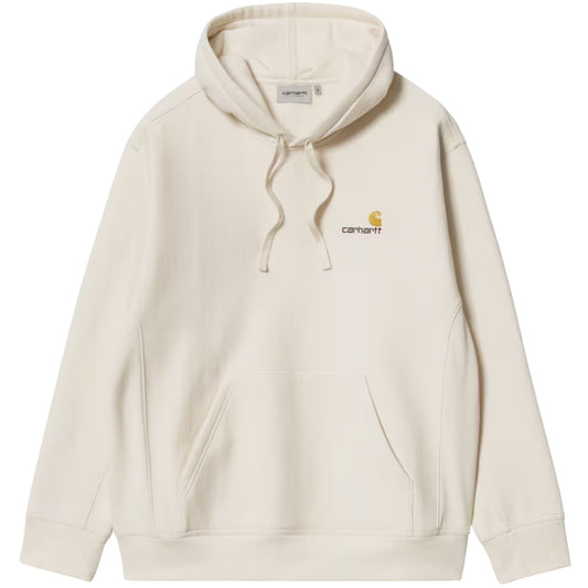 Felpa Carhartt WIP Hooded American Script Sweat GRIGIO