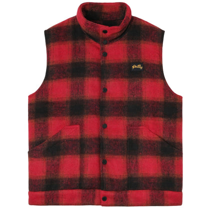 Smanicato Stan Ray Dpwn Plaid Vest ROSSO