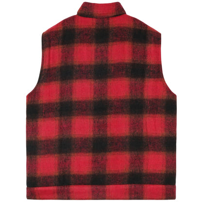 Smanicato Stan Ray Dpwn Plaid Vest ROSSO