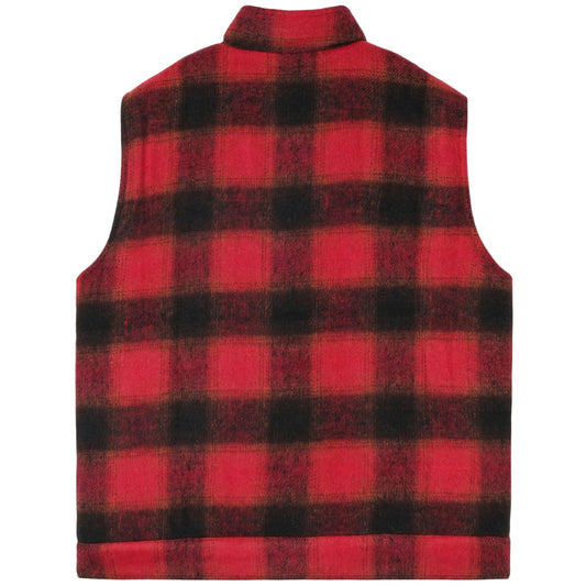 Smanicato Stan Ray Dpwn Plaid Vest ROSSO