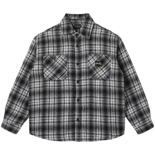 Camicia Stan Ray Quilted Plaid Overshirt BLU