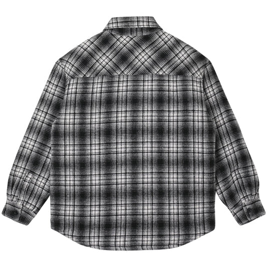 Camicia Stan Ray Quilted Plaid Overshirt BLU