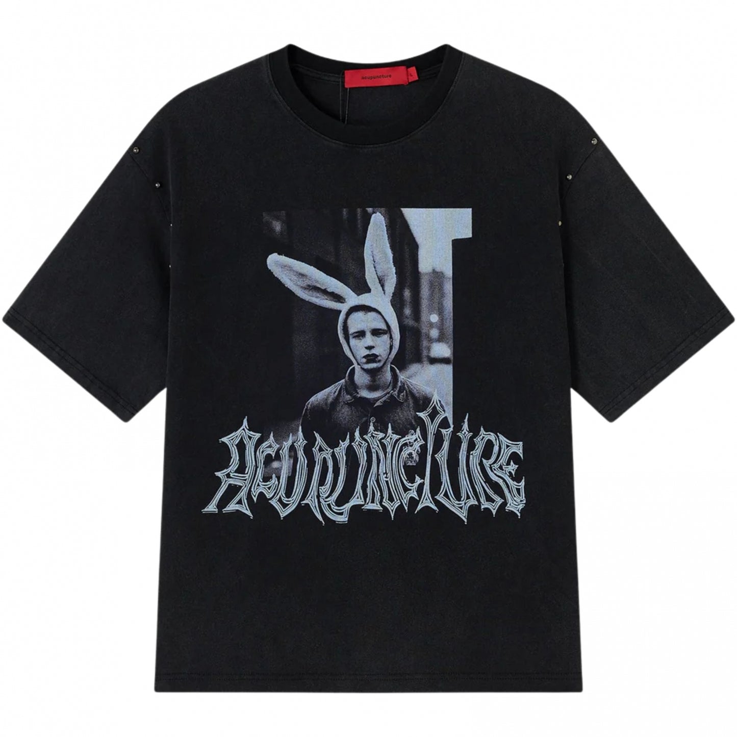 Maglietta Acupuncture Rabbit Tee NERO
