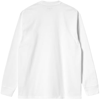 Maglietta Carhartt WIP LS Base Tee BIANCO