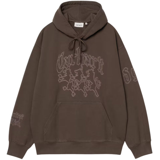 Felpa Carhartt WIP Hooded Hackwork Sweat UNICO
