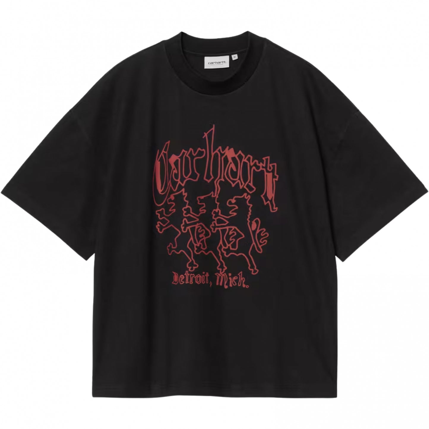 Maglietta Carhartt WIP SS Hackwork Tee NERO