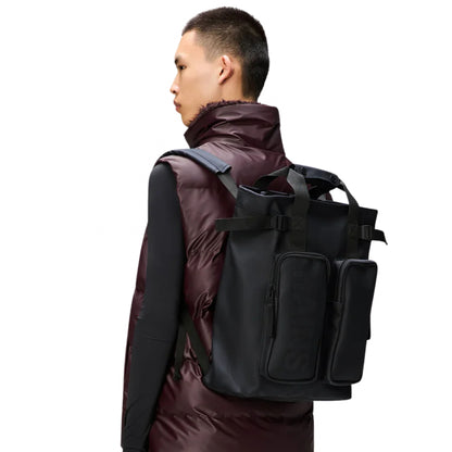 Zaino Rains Textel Tote Backpack W3 NERO