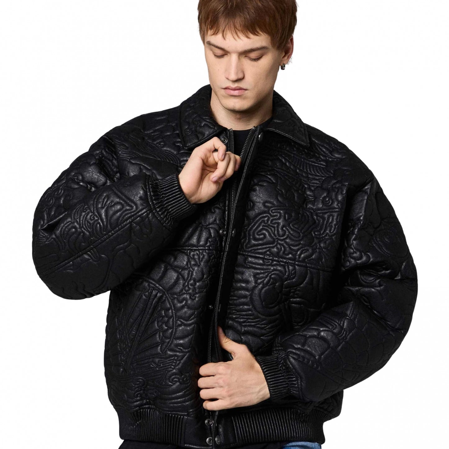 Giacca Grimey PU Leather Jacket NERO