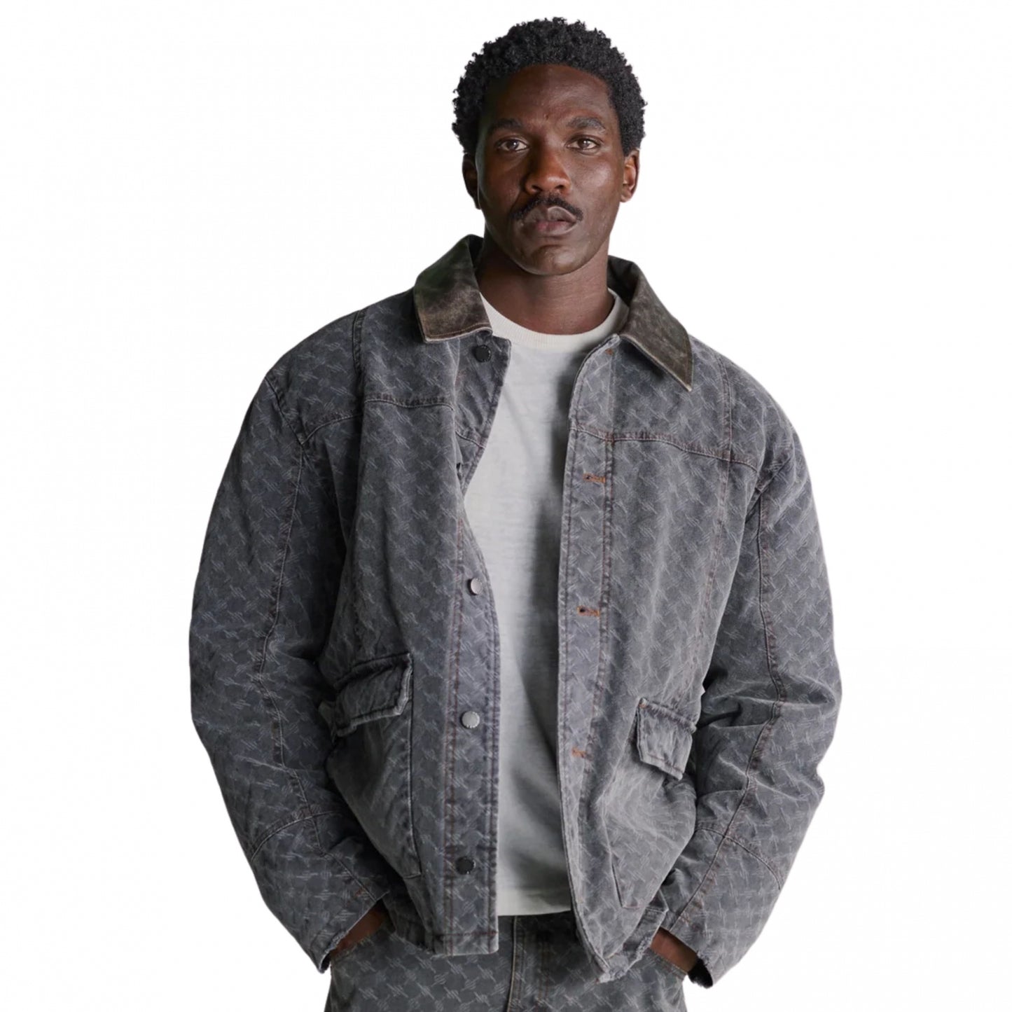 Giacca Daily Paper Monogram Workwear Jacket GRIGIO