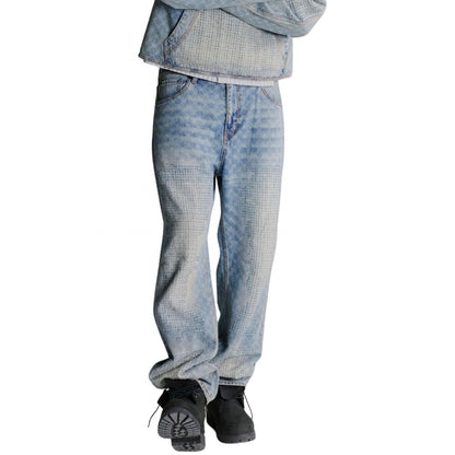 Jeans Daily Paper Destroyed Amba Jeans BLU