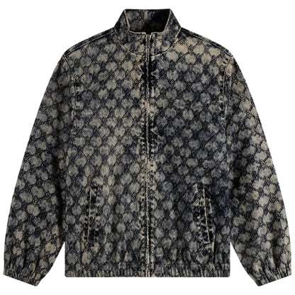 Felpa Daily Paper Velvet Track Jacket BLU