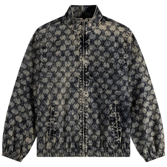 Felpa Daily Paper Velvet Track Jacket BLU