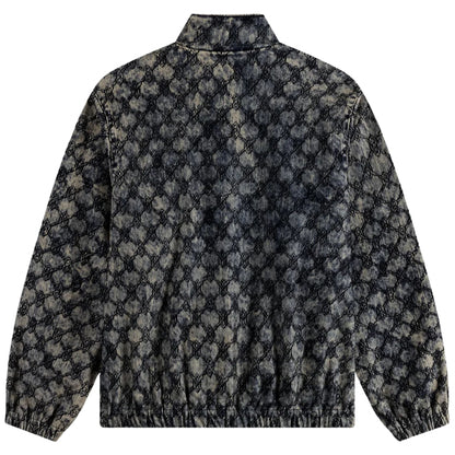 Felpa Daily Paper Velvet Track Jacket BLU