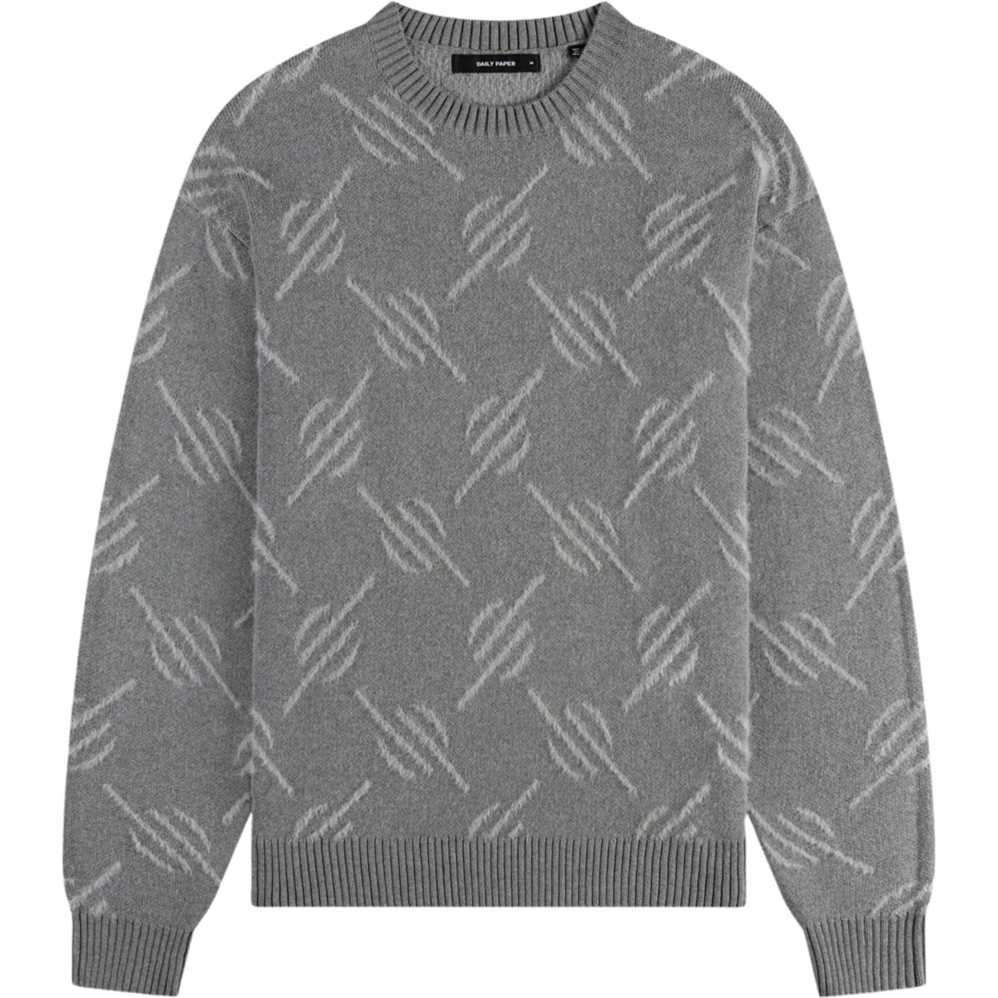 Maglione Daily Paper Tevin Monogram Knit Sweater GRIGIO