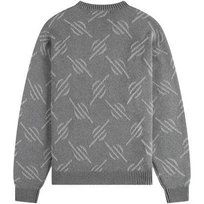 Maglione Daily Paper Tevin Monogram Knit Sweater GRIGIO