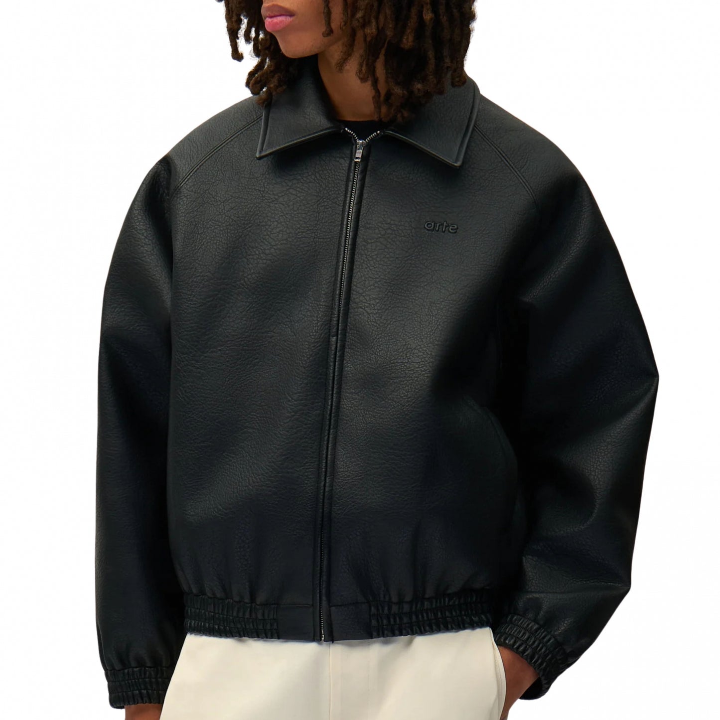 Giacca Arte Basic Leather Jacket