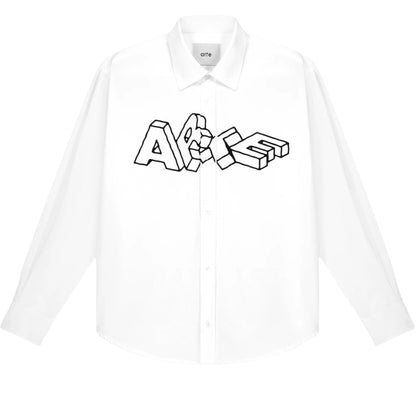 Camicia Arte Blocks Shirt BIANCO