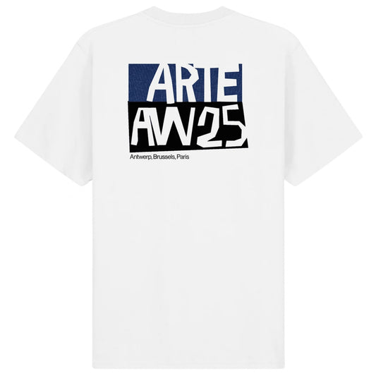 Maglietta Arte Cut Out Print T-shirt