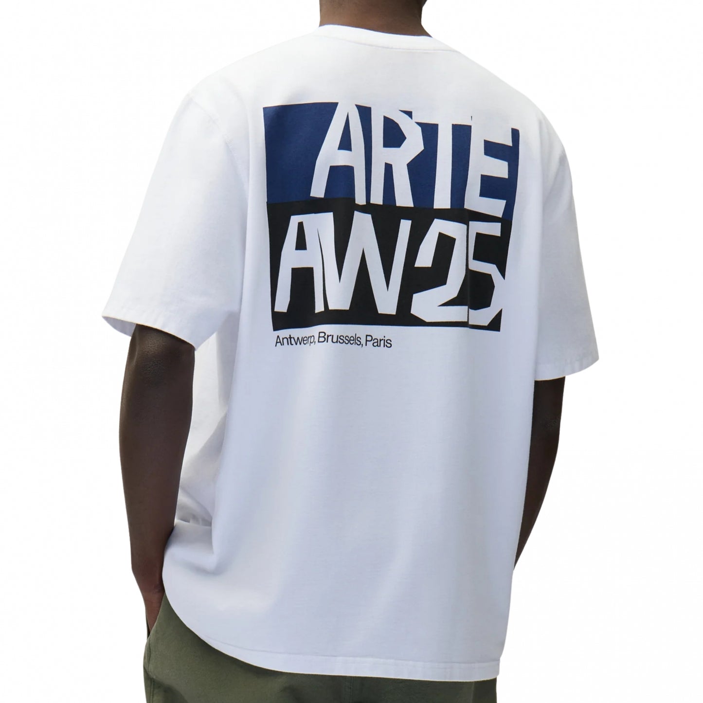 Maglietta Arte Cut Out Print T-shirt