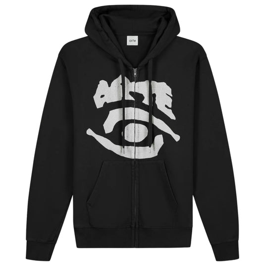 Felpa Arte Eye Front Zip Hoodie