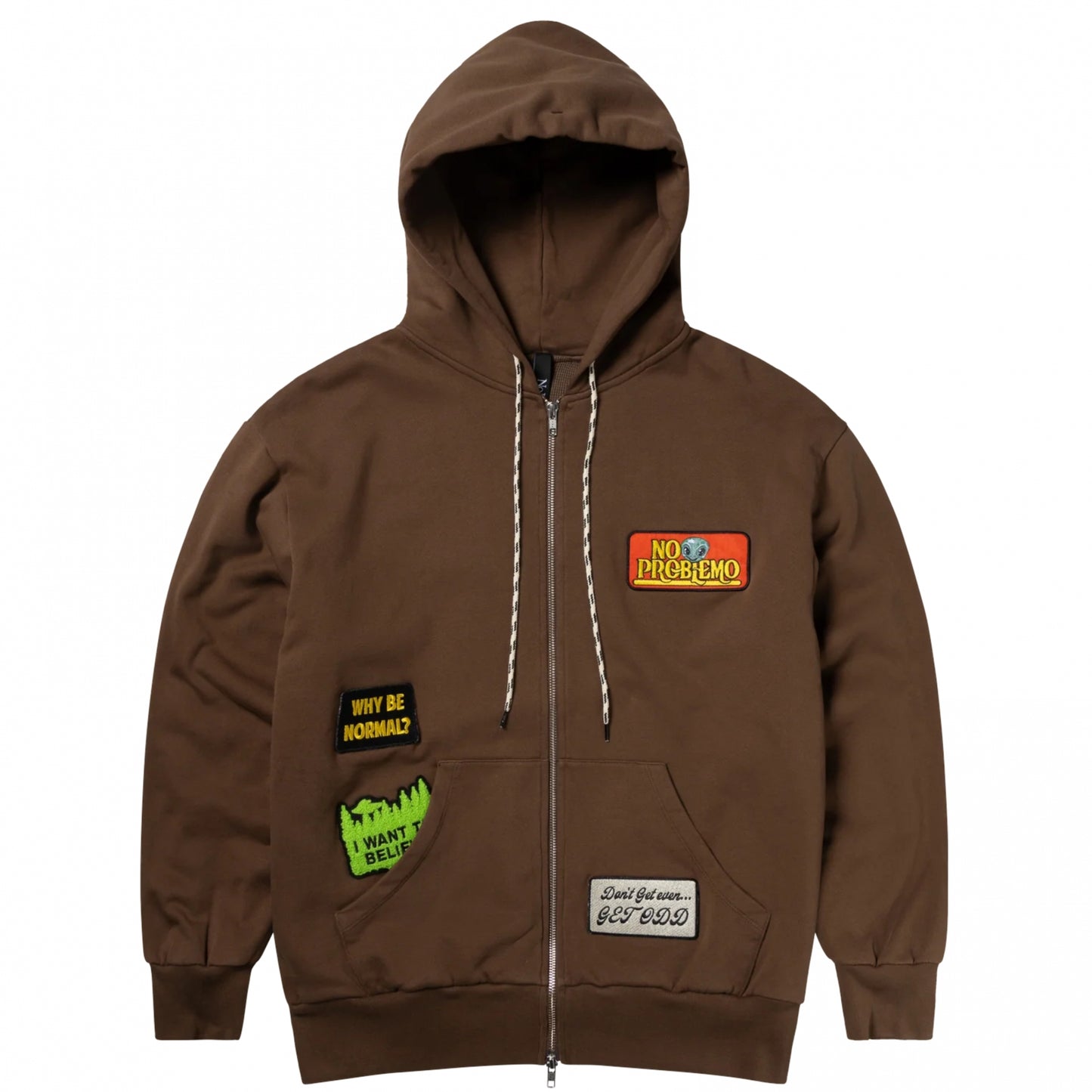 Felpa NoProblemo Sticker Zip Thru Hoodie