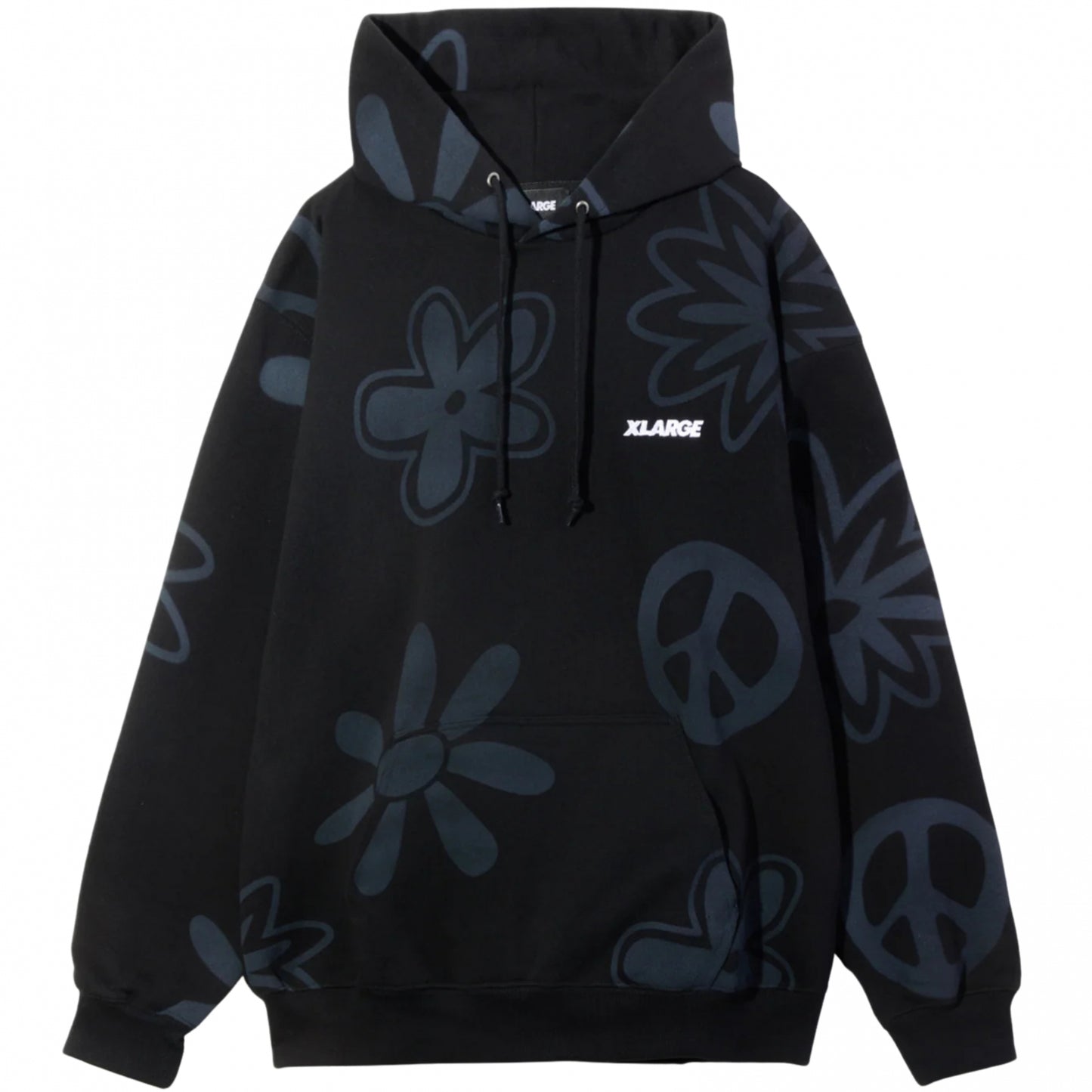Felpa XLarge Peace Hooded Sweatshirt