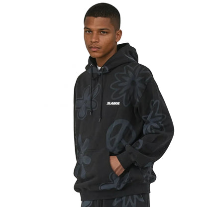 Felpa XLarge Peace Hooded Sweatshirt