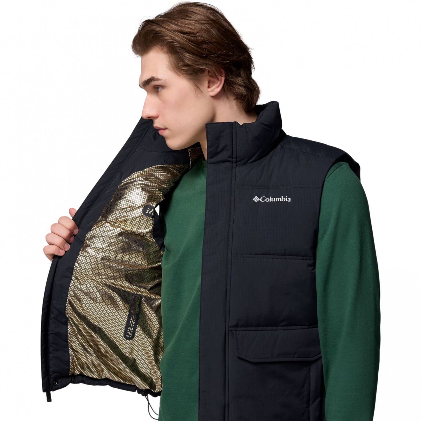 Smanicato Columbia Landroamer Puffer Vest NERO