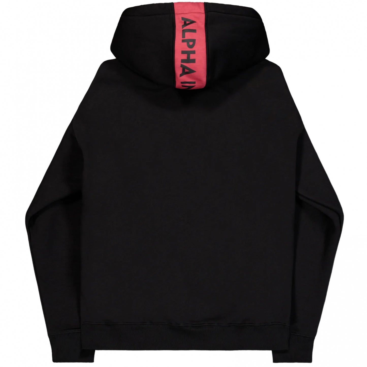 Felpa Alpha Industries Red Stripe Hoodie NERO