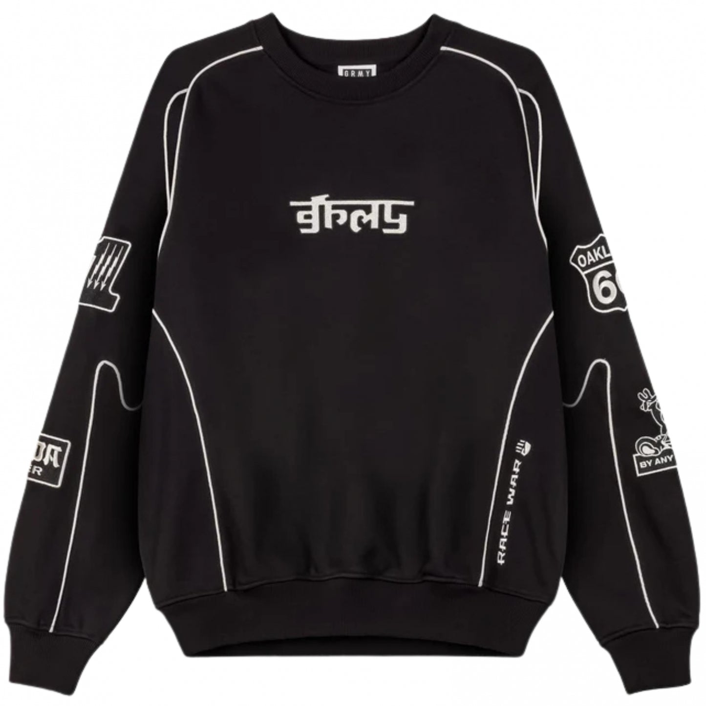 Felpa Grimey Vintage Crewneck NERO