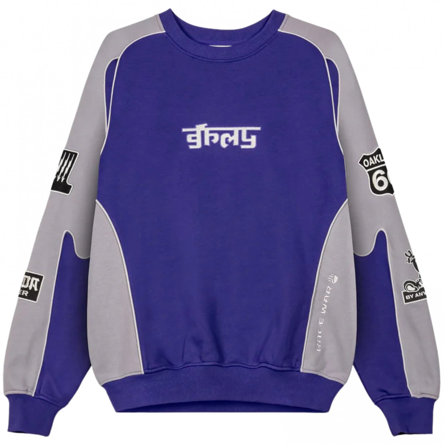 Felpa Grimey Vintage Crewneck BLU