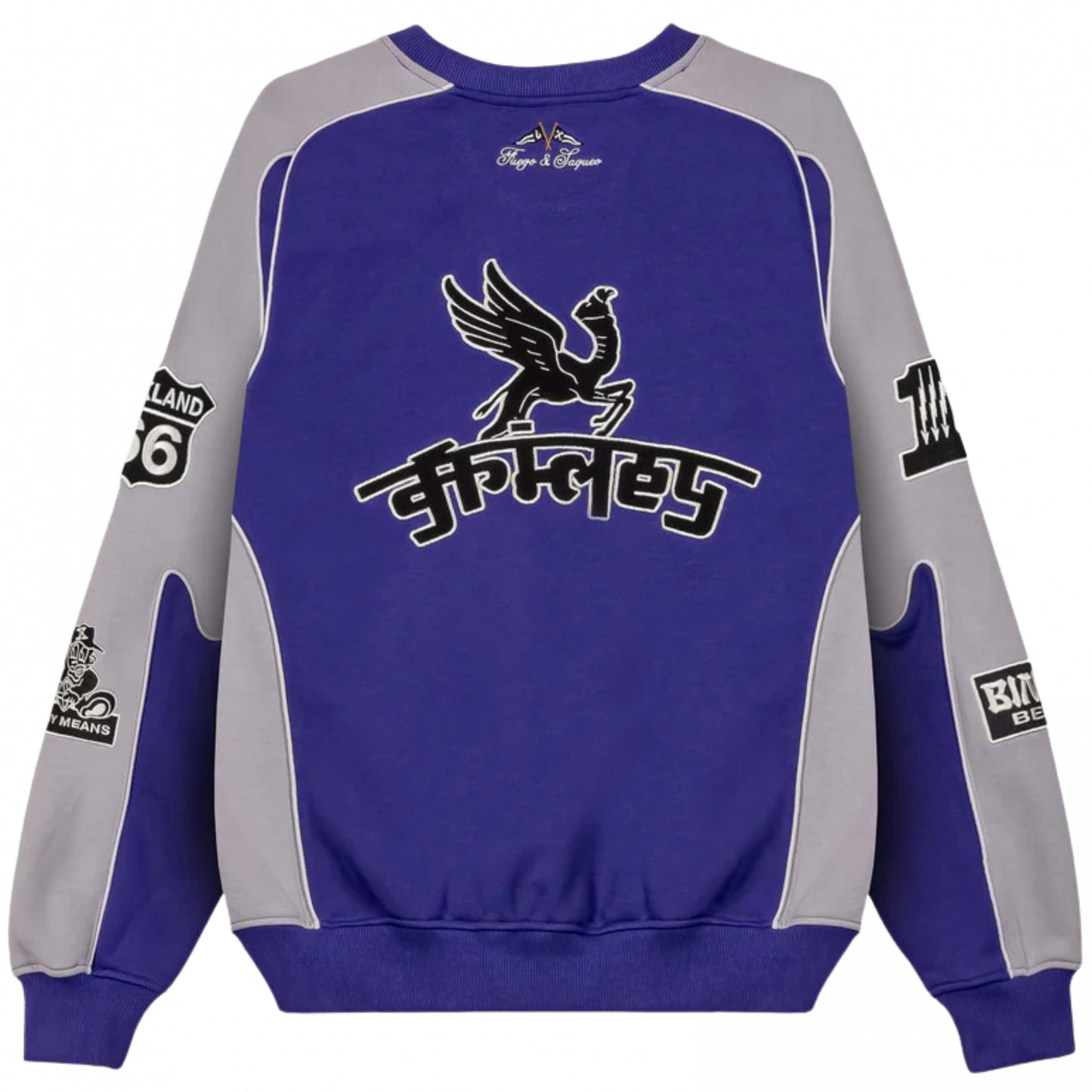 Felpa Grimey Vintage Crewneck BLU