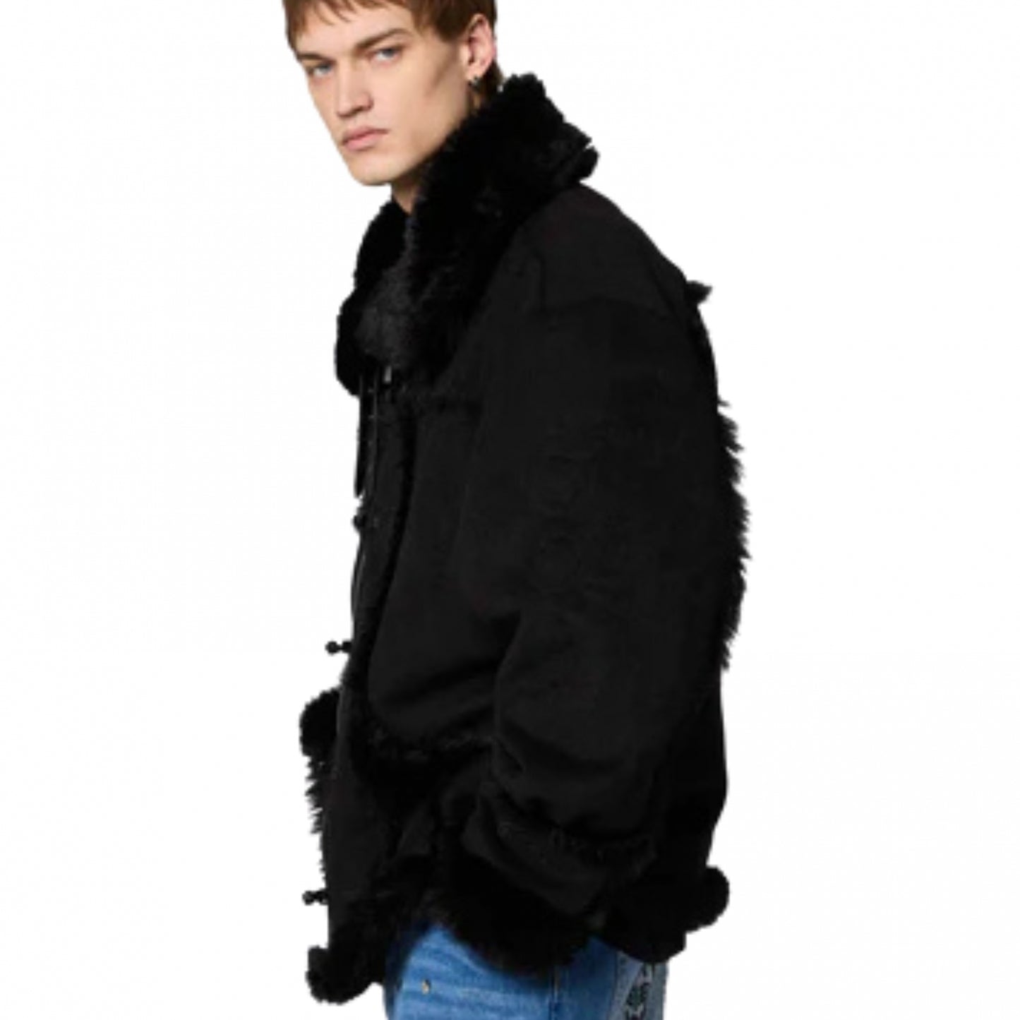 Giacca Grimey Suede Sherpa Jacket NERO