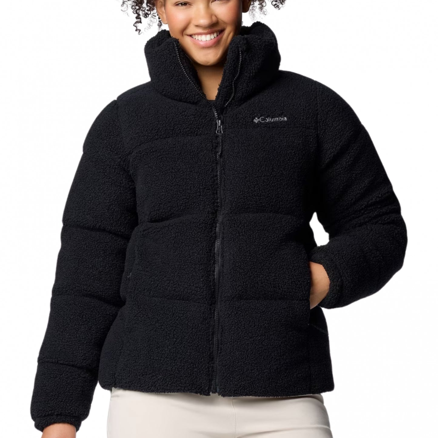 Giubbino Columbia Puffect Sherpa Jacket NERO