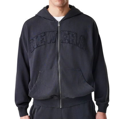 Felpa New Era Washed Full Zip Hoodie UNICO