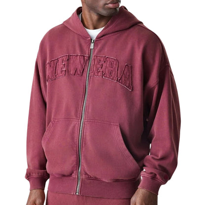 Felpa New Era Washed Full Zip Hoodie UNICO