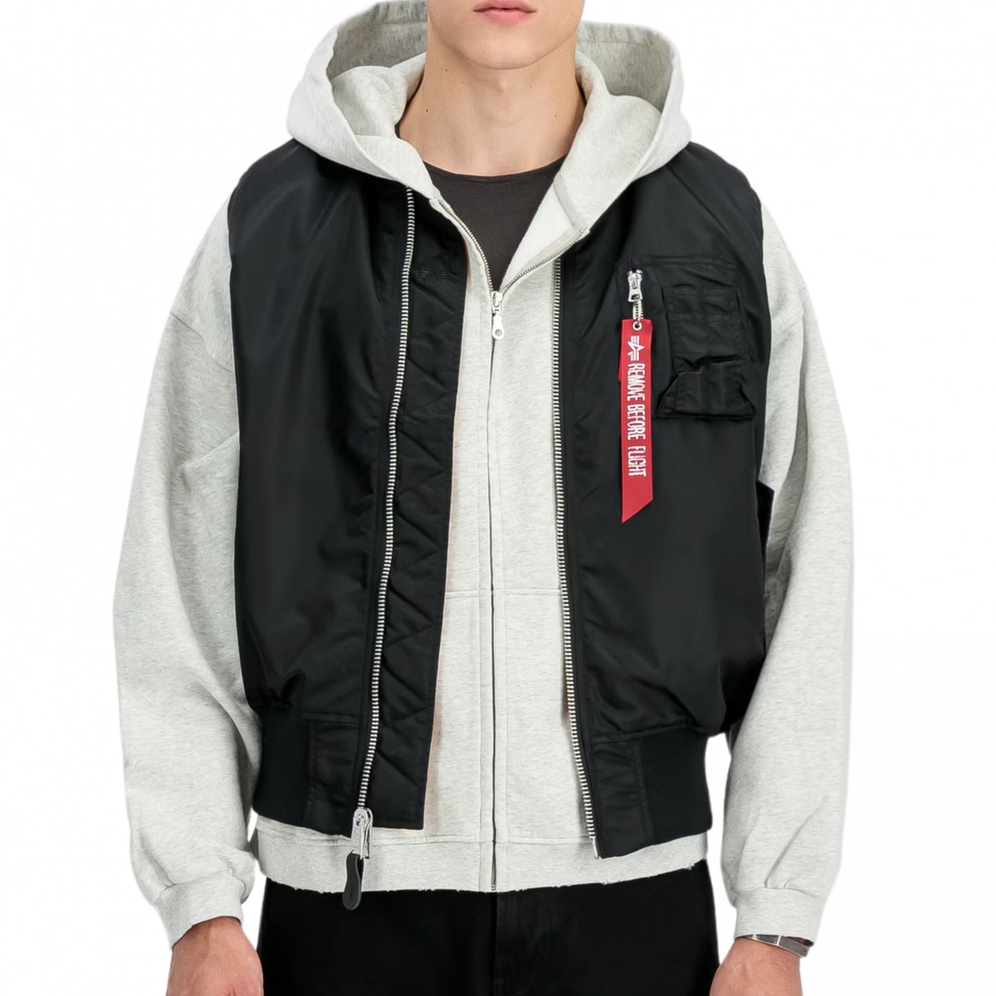 Smanicato Alpha Industries MA-1 Vest NERO