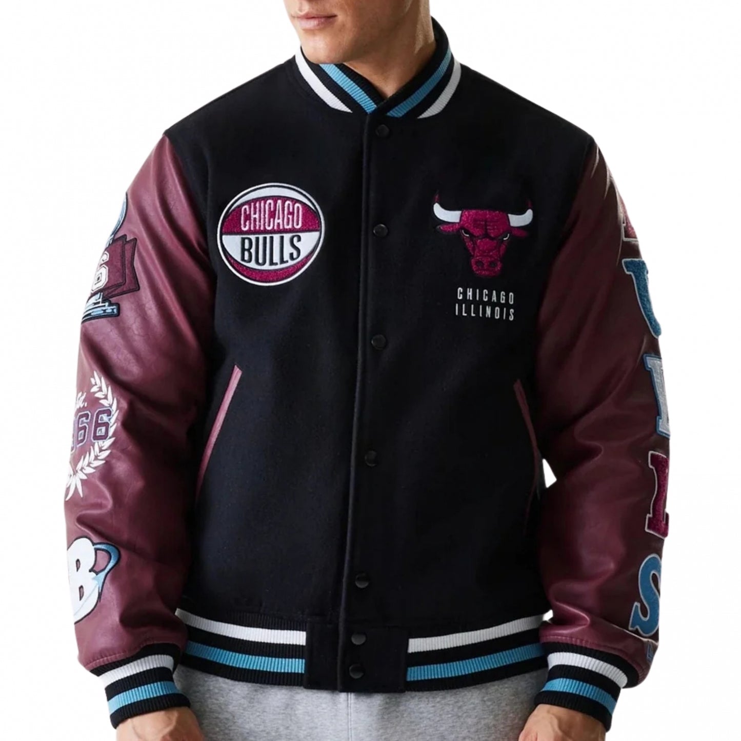 Giacca New Era NBA Patch Varsity CHIBUL NERO