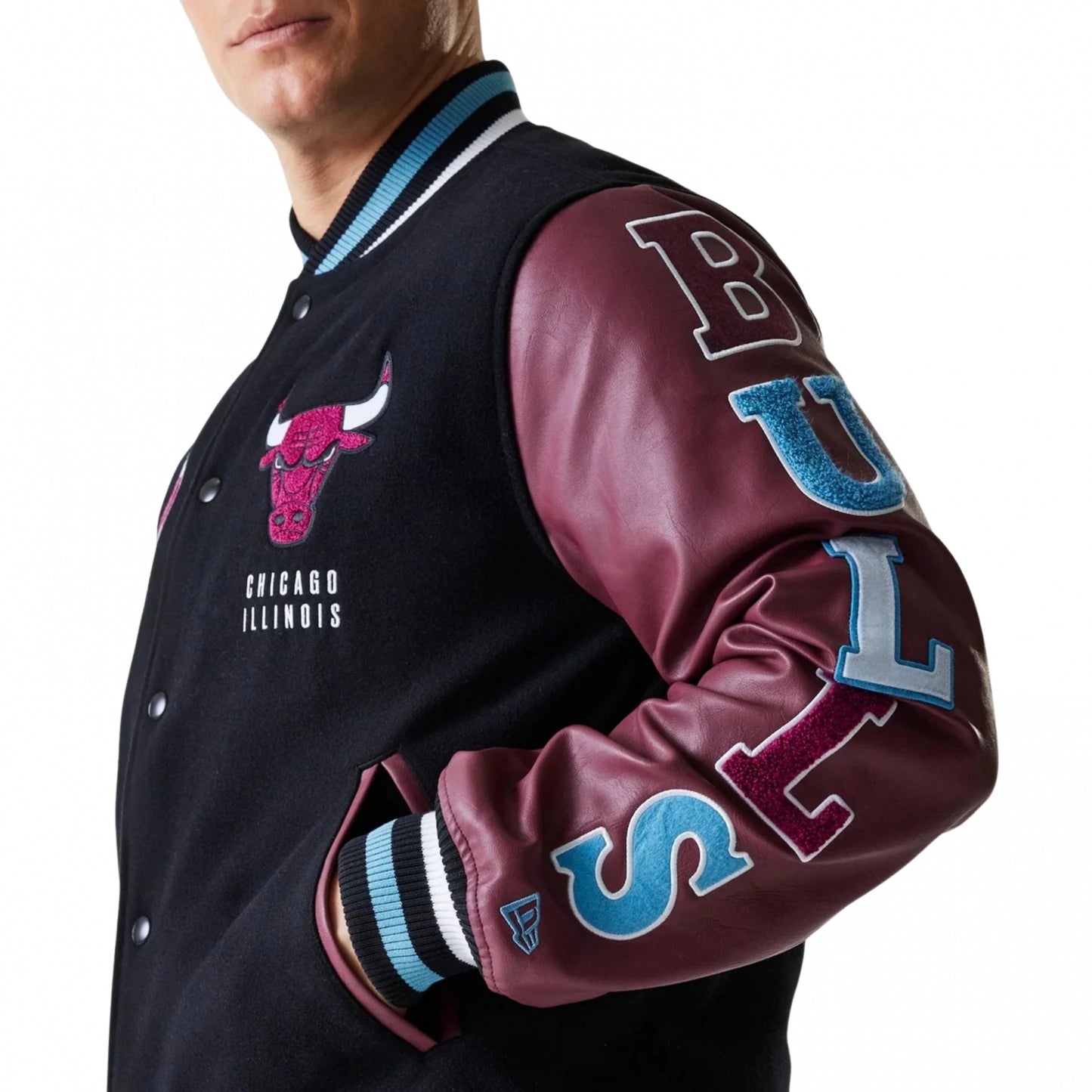 Giacca New Era NBA Patch Varsity CHIBUL NERO