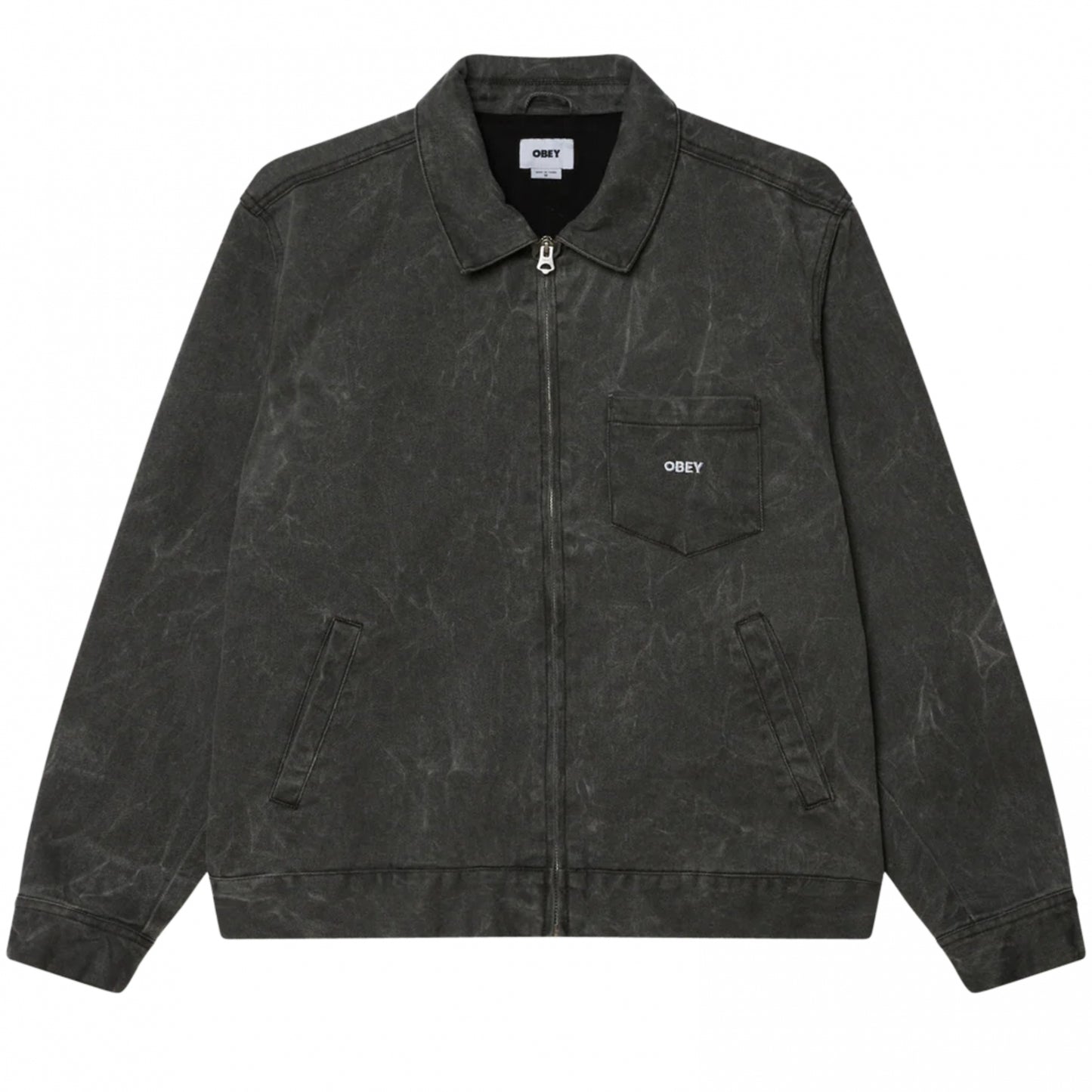 Giacca Obey Workman Zip Jacket NERO
